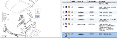 PSA 13256936 Kaplama 120222 120236 13232234 13256936