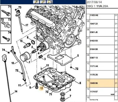 PSA 1049.06 Yağ Emme Borusu  1049.06