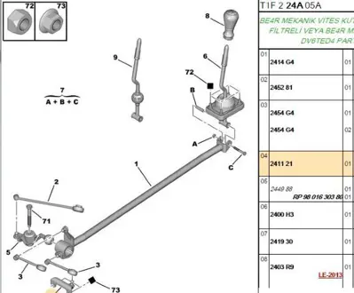 PSA 2411.21 Vites Levyesi  2411.21