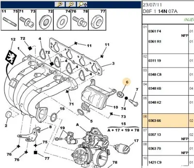 PSA 0363.66 Bağlantı Ayağı 0363.66