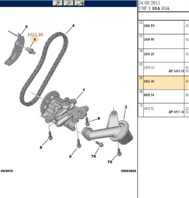 PSA 1011.40 Bağlantı Vidası  1011.40