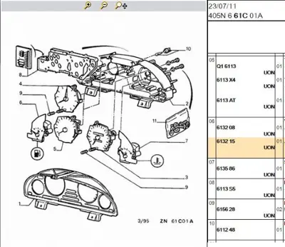 PSA 6132.15 Benzin Gostergesi 613215 6132.15 613215 613215 