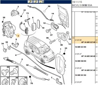 PSA 1608932280 Ürünün Yeni Kodu: 1673801880 1608932280