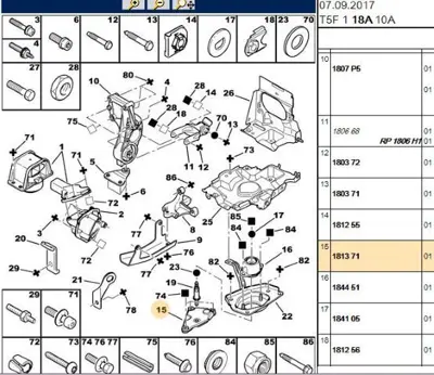 PSA 1813.71 Motor Kulak Bağlan Demiri 181371
