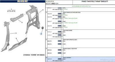 PSA 1656307080 Havalandırma Kapağı 1656307080