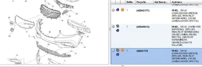 PSA 42543178 O:Ön Tampon 42543177 42543178 42645812