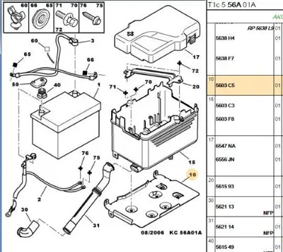 PSA 5603.C5 Akü Kutusu 5603C5