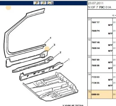 PSA 6988.60 Agraf Kapağı 698860