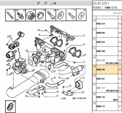 PSA 6939.99 Bağlantı Somunu  6939.99