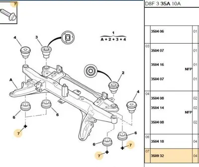 PSA 3509.32 Alttraversvıdası 3509.32