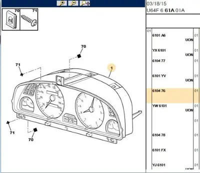 PSA 6104.76 Komple Gösterge  6104.76