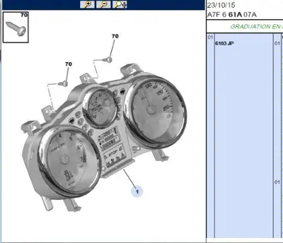 PSA 6103.JL Komple Gösterge  6103.JL