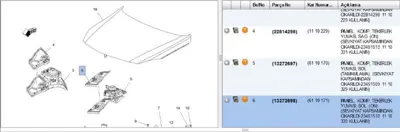 PSA 23451510 Ön Tkr Davlbz Opel 1110330 13272698 23451510 6110171