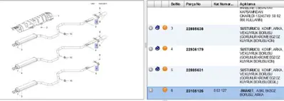 PSA 23105126 Egzoz Askı Aparatı Arka Sus.INSIGNIA A 23105126 863127