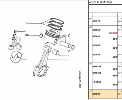 PSA 0630.19 Pim  Contasi 63019 0630.19 63019 63019 