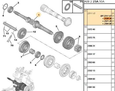PSA 2339.34 Prızdırek Mıl Klavuzu 2339.34