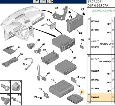 PSA 6564.QR Cd Magazin Kutusu  6564.QR