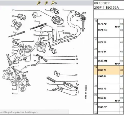 PSA 6992.70 Boru Tutucu Str  6992.70