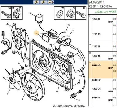 PSA 6544.N9 Vantilatör Röle Kutusu Firsat 6544N9 6544.N9 6544N9 6544N9 6544N9
