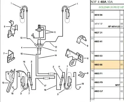 PSA 4803.66 Fren Borusu 480366