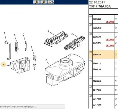 PSA 6754.18 Kriko Takım Tutucu  6754.18
