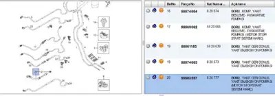 PSA 55583597 O:Dönüş Hrt Opel 55565103 55583597 5820843 820777