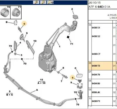 PSA 6438.T3 Far fıskiyesi  6438.T3