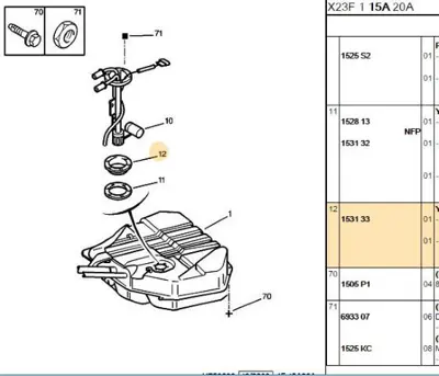 PSA 1531.33 Depo Şamandra Somunu 153133