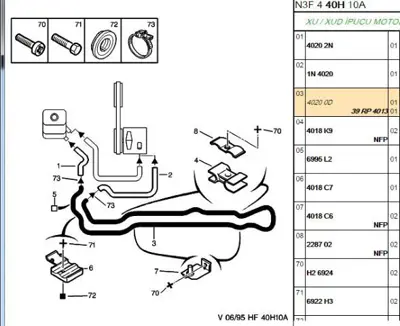 PSA 4020.0N Direksiyon Borusu 40200N 40200N 40200N 40200N 40200N