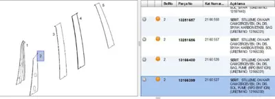 PSA 13166399 Kapı Direk Folyosu Sol Önün Önüdış Zaf-B 13166399 2160527