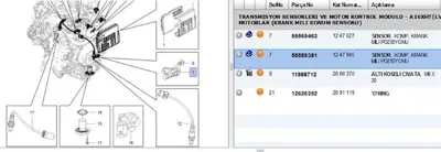 PSA 55589381 Vuruntu Kaptörü 1247945 55589381