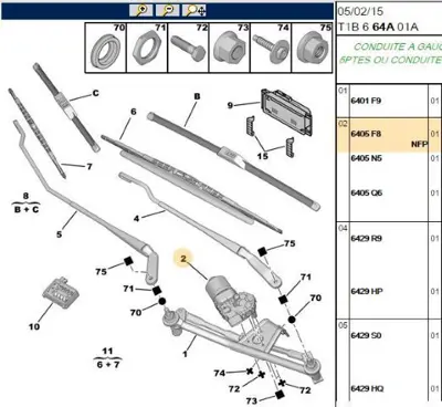PSA 6405.F8 Silecek Motoru Firsat 6405F8 6405.F8 6405F8 6405F8 