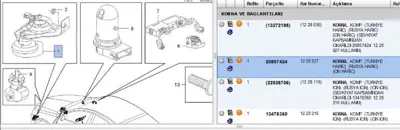 PSA 20857424 Korna 2li Komple Insignia A 1228027 20857424