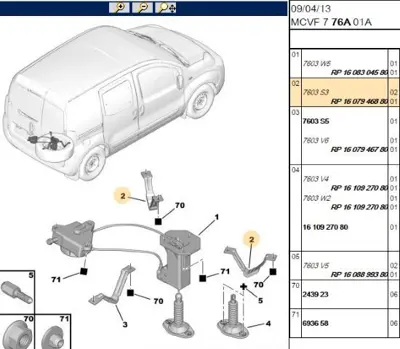 PSA 1607946880 Istepne Krıko Bağlantı Ayak 1607946880