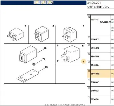PSA 6545.WS Kalorıfer Rölesı 6545.WS