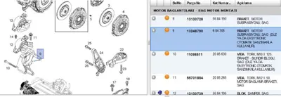 PSA 13248790 CORSAD Motor Kulak Braketi 13248790 684305