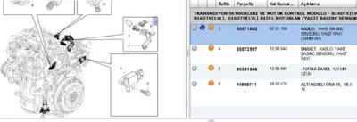 PSA 55571602 Kablo Demeti 55571602 6281106