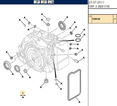 PSA 2299.58 Otom.şanzıman.Conta Kiti  2299.58