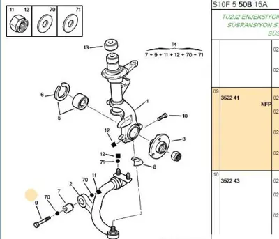 PSA 3522.41 Vida 352241 3522.41 352241 352241 352241