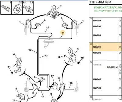 PSA 4886.91 Fren Hortumu 488691