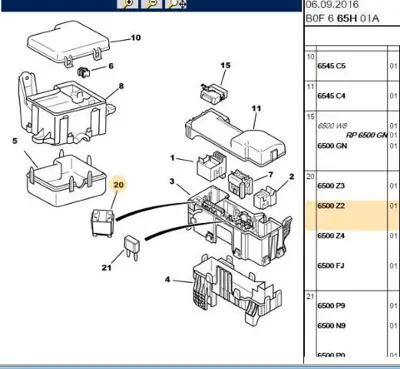 PSA 6500.Z2 Sigorta 40 Amp 6500Z2
