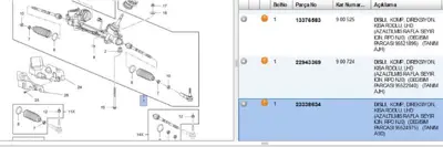 PSA 23338634 Direksiyon Kutusu Opel Insignia A 23338634