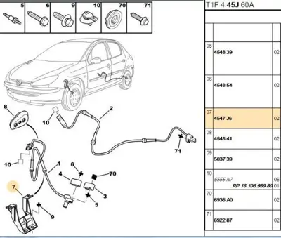 PSA 4547.J6 Kablo Klıpsı 4547.J6