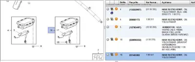 PSA 23145382 Airbag Yolcu 199378 199441 22856332 23145382