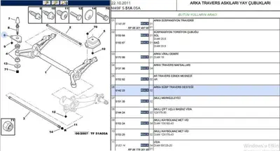 PSA 5142.23 Arka Süspansıyon Mesnedı 5142.23