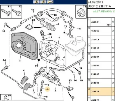PSA 2148.74 Debriyaj Pedal Yayı  2148.74