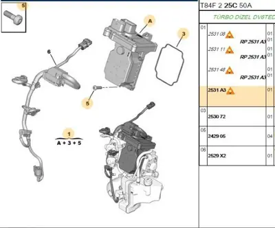PSA 2531.A3 Otomatik şanzıman Beyni  2531.A3