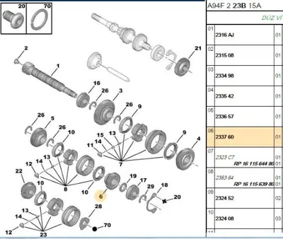 PSA 2337.60 4vıtes Dıslısı 39dts (40x39) 2337.60
