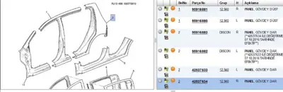 PSA 42537634 O:Klbkcm Pno Opel 42537634 95214677 95916883