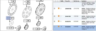 PSA 24432643 Tekerlek Göbeği Opel 24432643 6006025